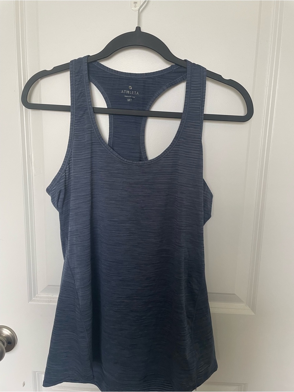Athleta Slate Blue Racerback Performance Tank